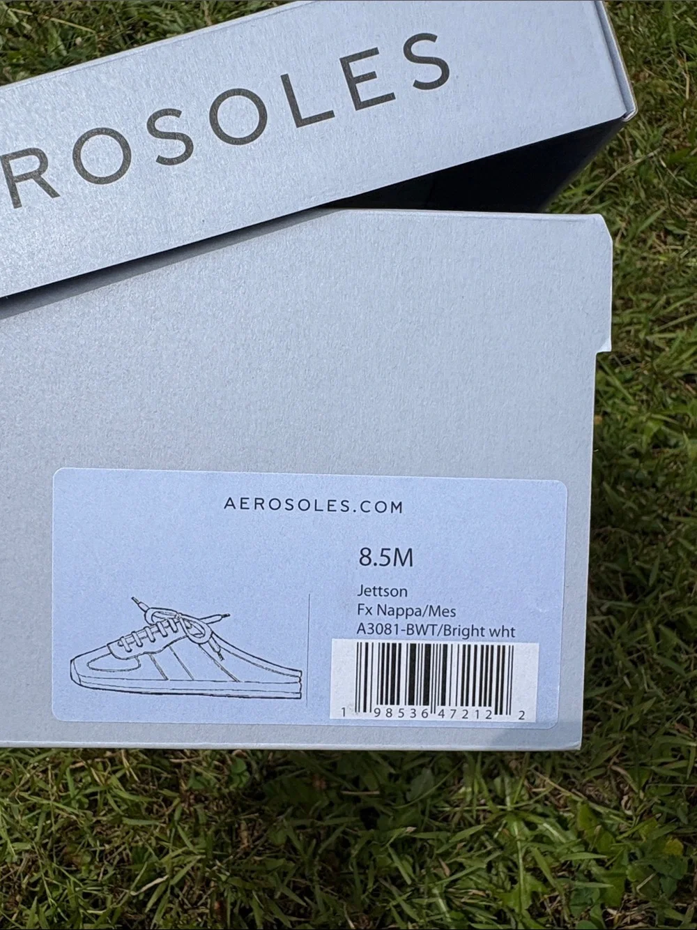 AEROSOLES White Mesh & Leather Slip-On Lace Sneakers